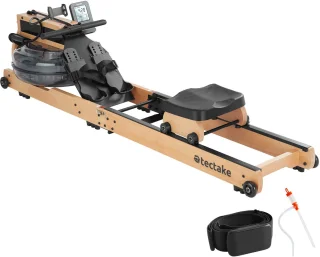 tectake Houten Roeimachine Roeitrainer Bluetooth