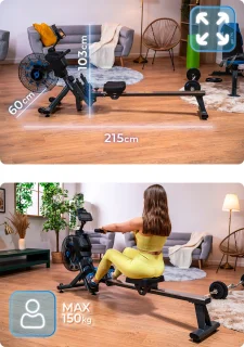 THUNDER FLY Roeitrainer Opklapbaar Met LCD-scherm
