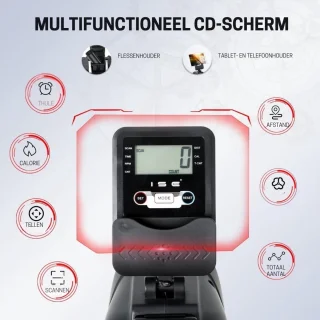 Thuys Roeitrainer Inklapbaar Magnetisch Met LCD Monitor