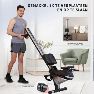 Thuys Roeitrainer Inklapbaar Magnetisch Met LCD Monitor