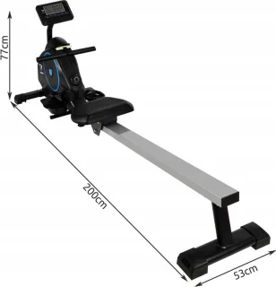 Trizand Roeitrainer Magnetisch Zwart