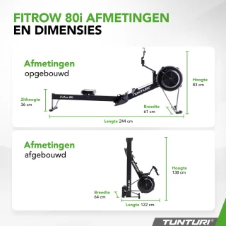 Tunturi Fitrow 80i Roeitrainer