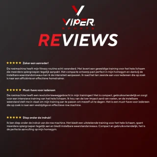 Viper Sports Valkyrie Roeitrainer Zwart
