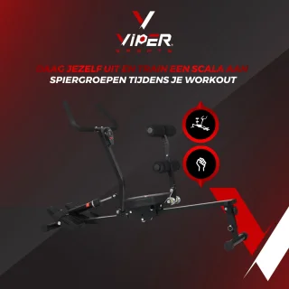 Viper Sports Valkyrie Roeitrainer Zwart