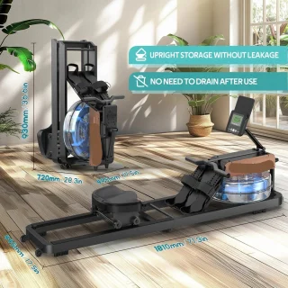 Water Magnetische Roeimachine Massief Hout Blauw