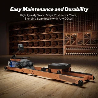 Waterrower Houten Roeimachine Bluetooth Zwart
