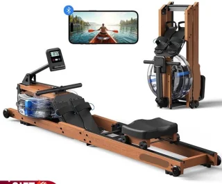 Waterrower Houten Roeimachine Bluetooth Zwart