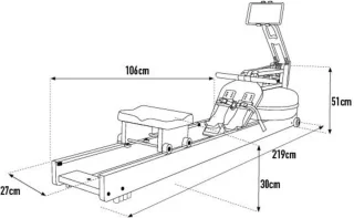WaterRower Performance Ergometer Roeitrainer Walnoot