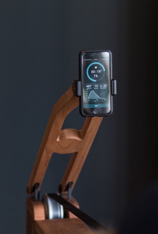 WaterRower Walnotenhouten Smartphonehouder review