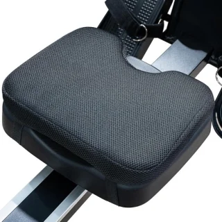 Zitkussen voor roeimachine en fietszadel 28 x 25 x 4 cm zwart