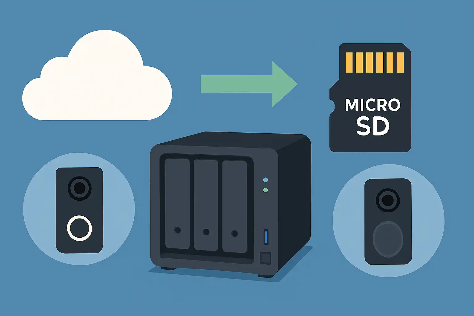 Cloud, NAS of micro-SD: zo kies je de beste opname-opslag voor je slimme deurbel