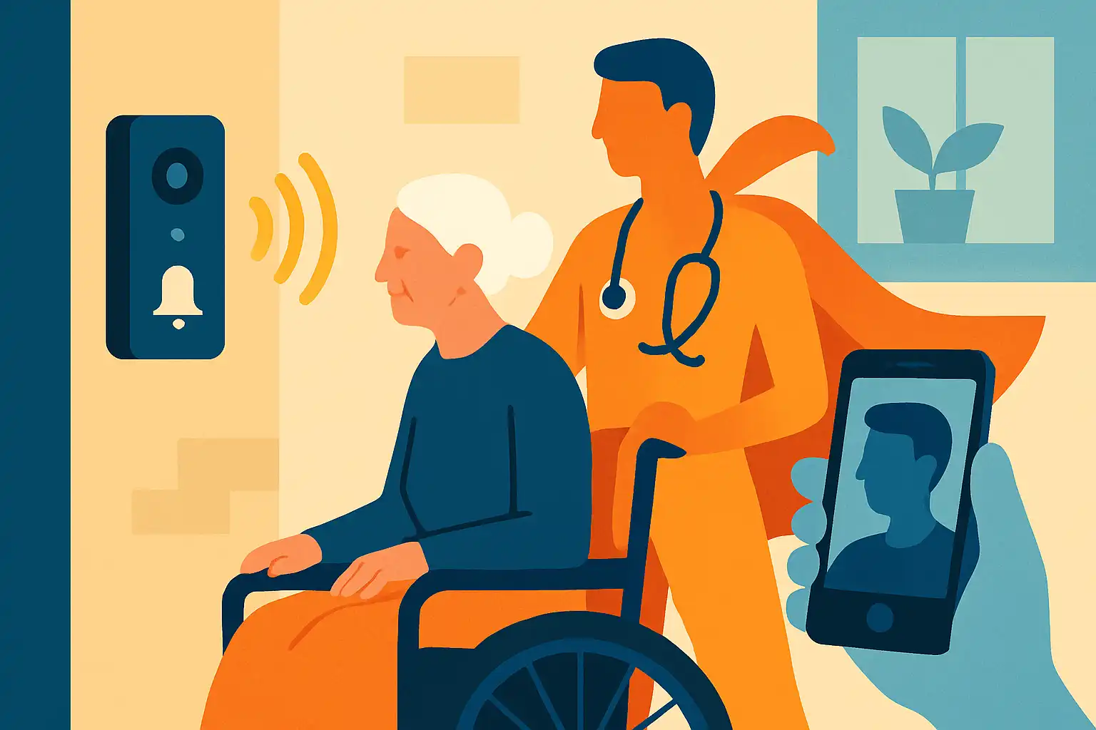 Slimme deurbel als zorgheld: zo helpt hij ouderen en mantelzorgers veilig thuis