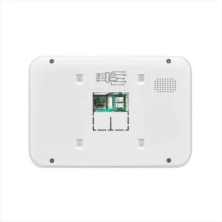 Smart WIFI deur intercom/videofoon touchscreen met bediening via Smart Life APP werkt met Alexa en Google spraaksturing. T-2302-1-2+C