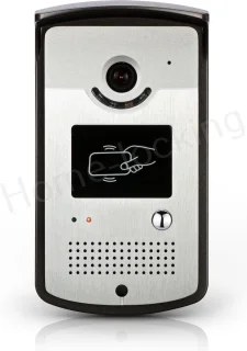 WIFI videofoon/intercom met 1 deurbel camera + 1 binnen paneel/scherm en kan werken met spraak gestuurde apps. T-2102