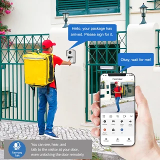 Draadloze Video Deurbel Systeem - Wifi - Smart - 1080P - Deurtelefoon - Deurcamera - 7 Inch - Waterdicht - Touchscreen - Video Intercom - 32Gb Sd Kaart - Beveiliging - Intercomsysteem - Opneembaar