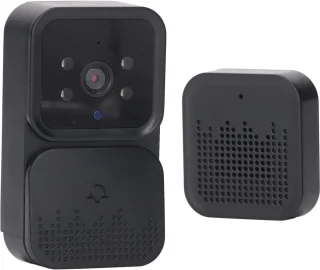 Smart Video Deurbel Camera Draadloos - Met Draadloze Gong - WiFi Beveiligingscamera's voor Thuis - Intercom met Tweeweg Audio en Nachtzicht .