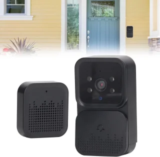 Smart Video Deurbel Camera Draadloos - Met Draadloze Gong - WiFi Beveiligingscamera's voor Thuis - Intercom met Tweeweg Audio en Nachtzicht .
