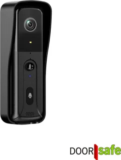 Doorsafe 4450 - Draadloze camera deurbel - 4.3″ Scherm - Draadloos, standaard bereik - Deurbel op uitneembare en oplaadbare 3600mAh accu - Laag resolutie beeld - Duplex audio - Met monitoring - 16Gb SD-kaart