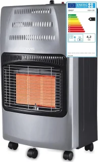 Gaskachel 4200 W - Mobiele Infrarood Verwarming met 3 Warmtestanden en Gasdrukregelaar