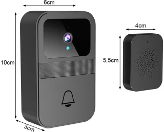 Draadloze Video Intercom met WiFi & App – Deurbel met Camera – deurbel draadloos – deurbel met camera draadloos wifi – deurbellen met camera – 77079