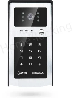 WIFI videofoon/intercom met 1 deurbel camera + 1 binnen paneel/scherm en kan werken met spraak gestuurde apps. T-2103