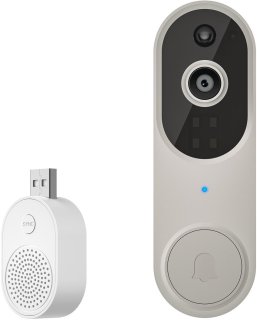 De Smart visuele deurbel draadloze afstandsbediening visuele intercom spraak hd smart deurbel, M50 beige in één oogopslag