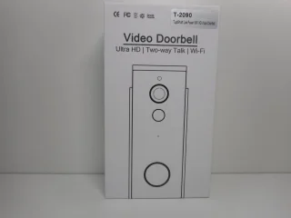 WIFI deur intercom/videofoon 2.0MP met 2 oplaadbare batterijen en kan werken met spraakgestuurde apps. T-2090.
