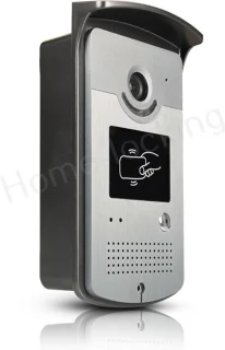 WIFI videofoon/intercom met 1 deurbel camera + 1 binnen paneel/scherm en kan werken met spraak gestuurde apps. T-2102VC