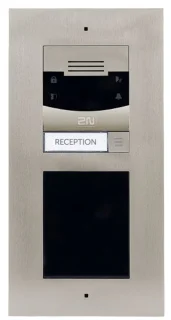 2N Helios IP Verso Deurintercom 1-toets Camera Inbouw VoIP/IP/SIP