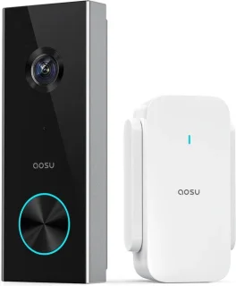 Aosu V8P Video Doorbell Pro Zwart/Wit