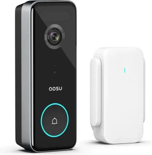 Aosu V8S Video Doorbell Ultra Zwart Wit