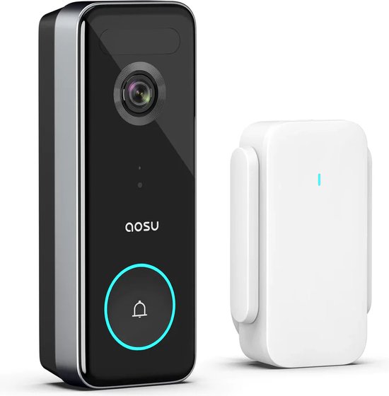 Aosu V8S Video Doorbell Ultra Zwart Wit