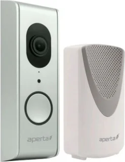 Aperta APWIFIDS2 draadloze video deurbel zilver