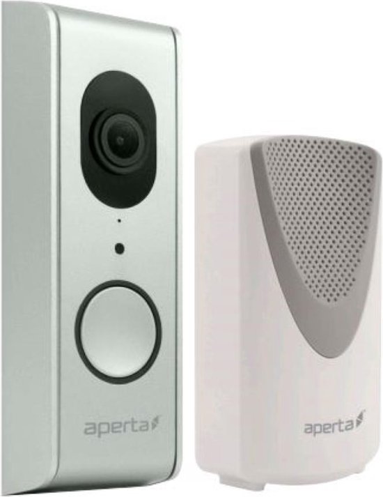 Aperta APWIFIDS2 draadloze video deurbel zilver