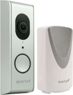 Aperta APWIFIDS2 draadloze video deurbel zilver