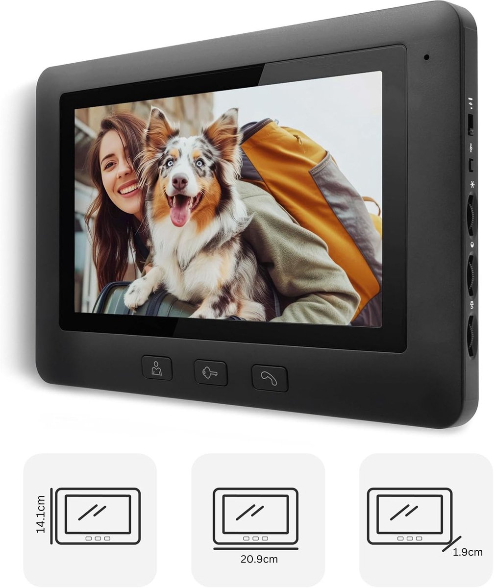 ApexArte® Video Deurbel Full HD Draadloos