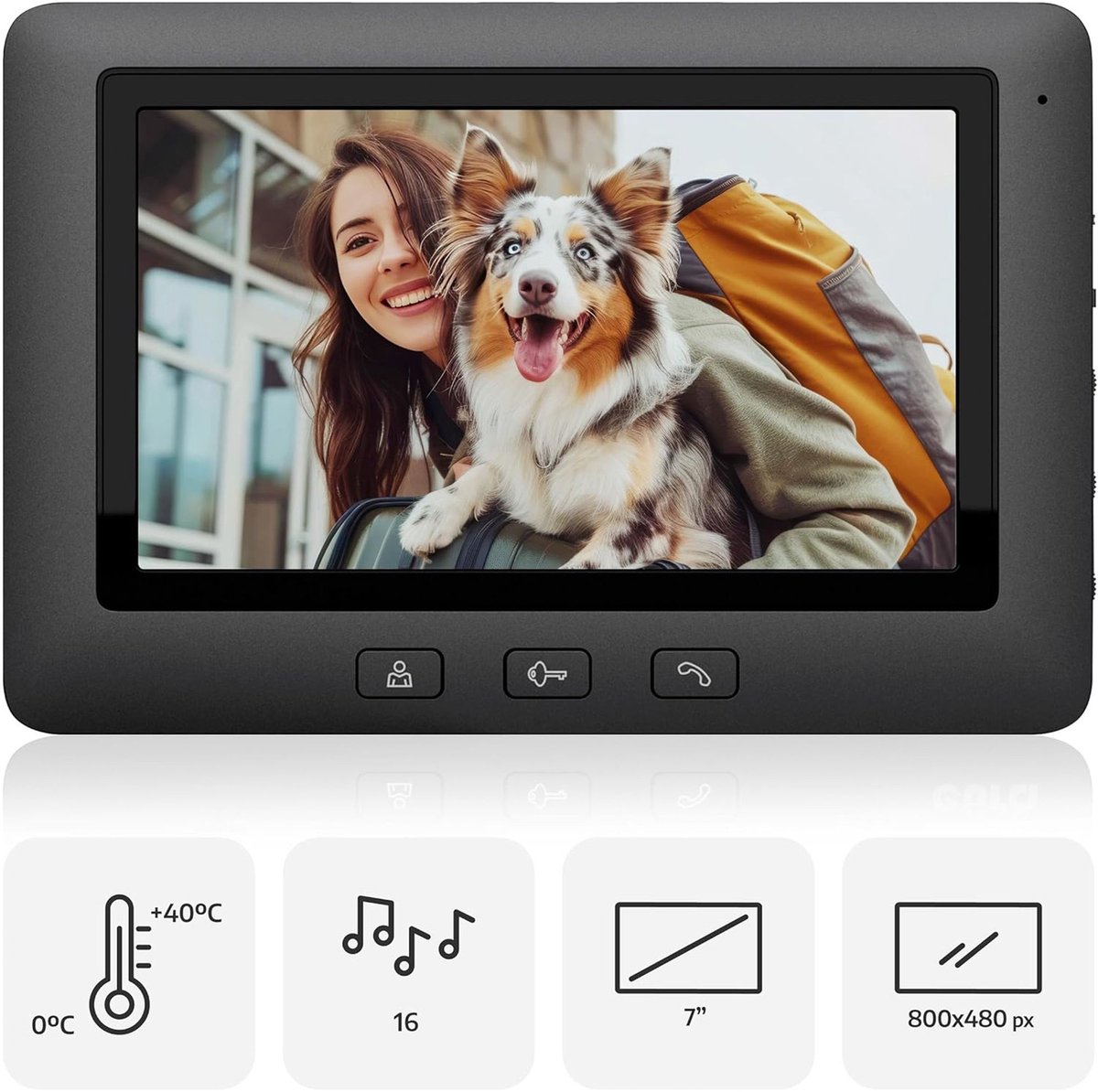ApexArte® Video Deurbel Full HD Draadloos