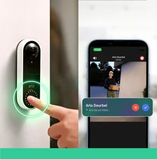 Arlo Essential Draadloze Video Deurbel Wit