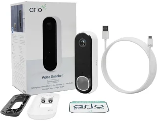 Arlo HD Video Deurbel Draadloos Wit 1 Stuk