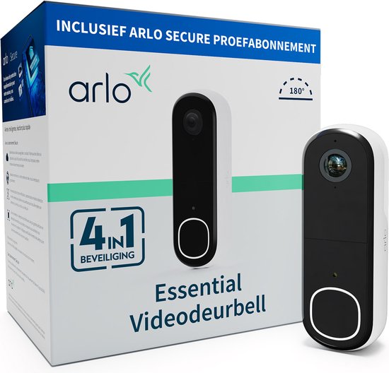 Arlo HD Video Deurbel Draadloos Wit 1 Stuk