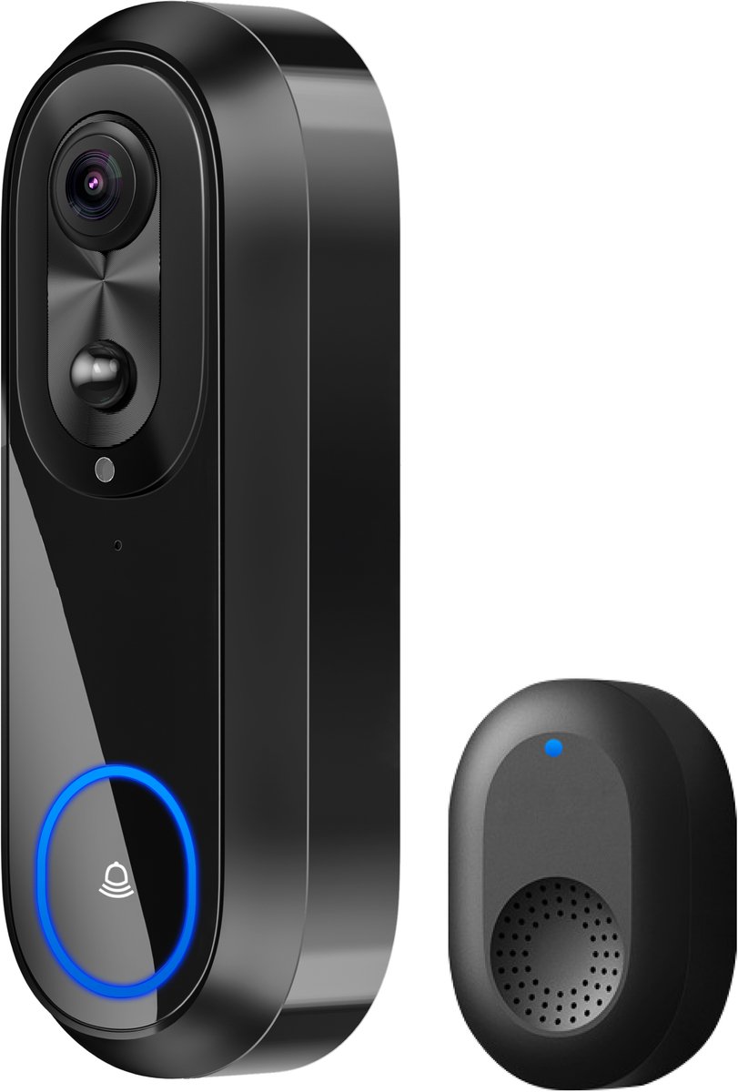 Audyn Video Deurbel Draadloos WiFi 1080P Inclusief Gong