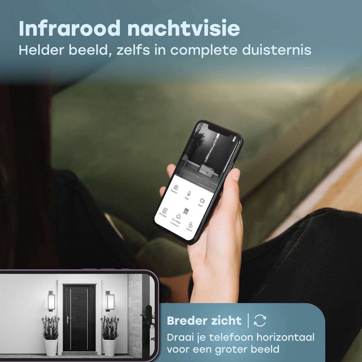 Audyn Video Deurbel Draadloos WiFi 1080P Inclusief Gong