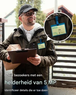 BOTSLAB 5 MP Batterij Videodeurbel