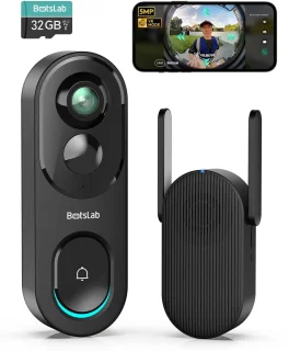 Botslab R810 32GB 5MP Oplaadbare Video Deurbel met Intercom