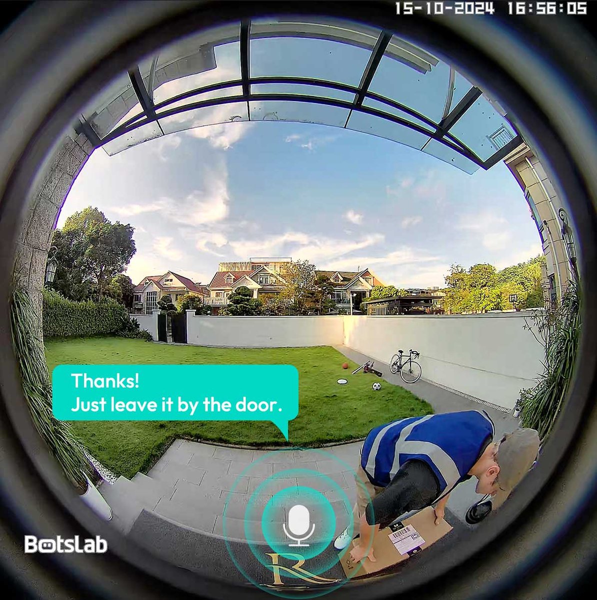 Botslab R810 32GB 5MP Oplaadbare Video Deurbel met Intercom
