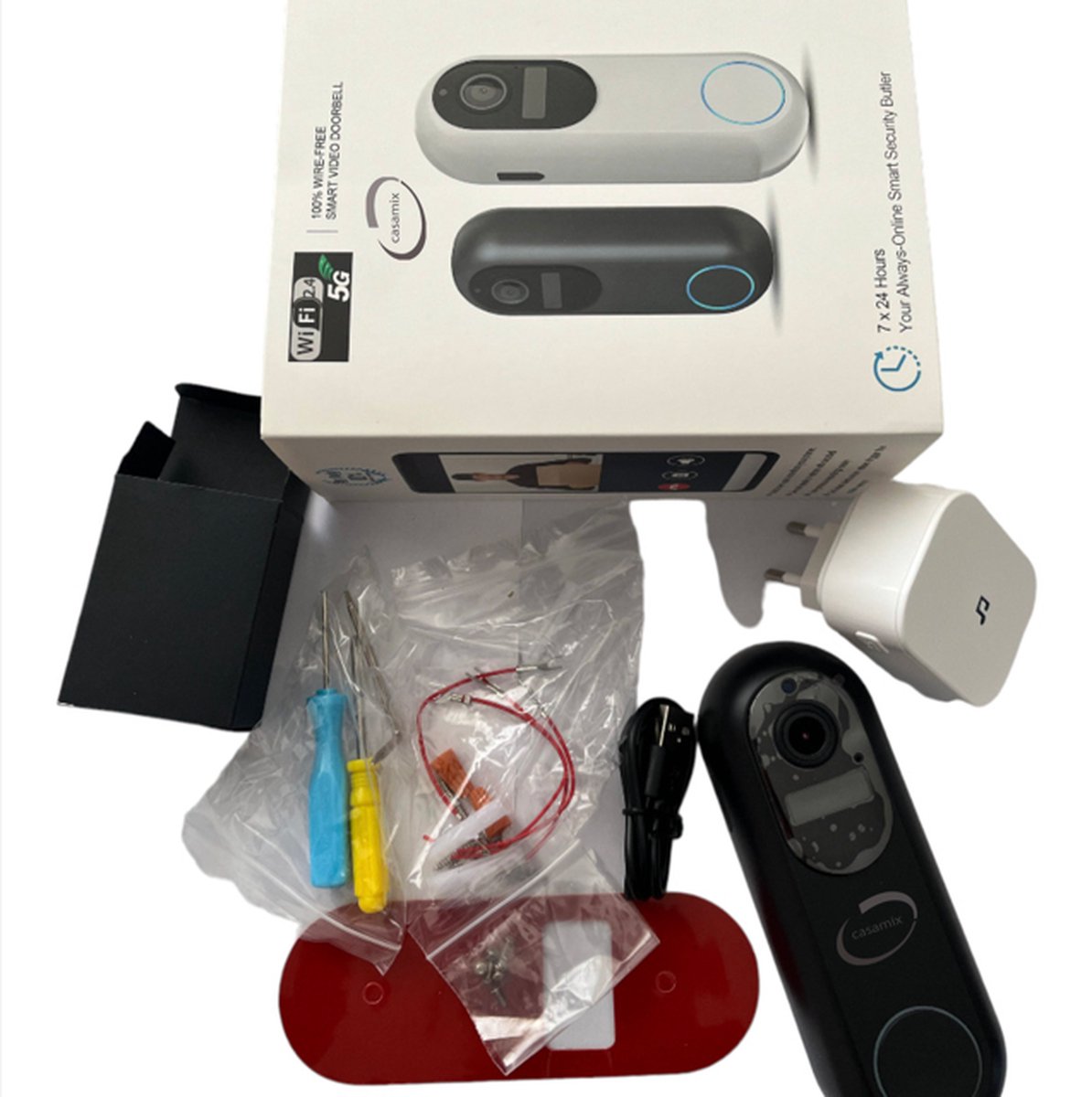 Casamix Deurbel Pro Zwart inclusief SD Kaart 64GB