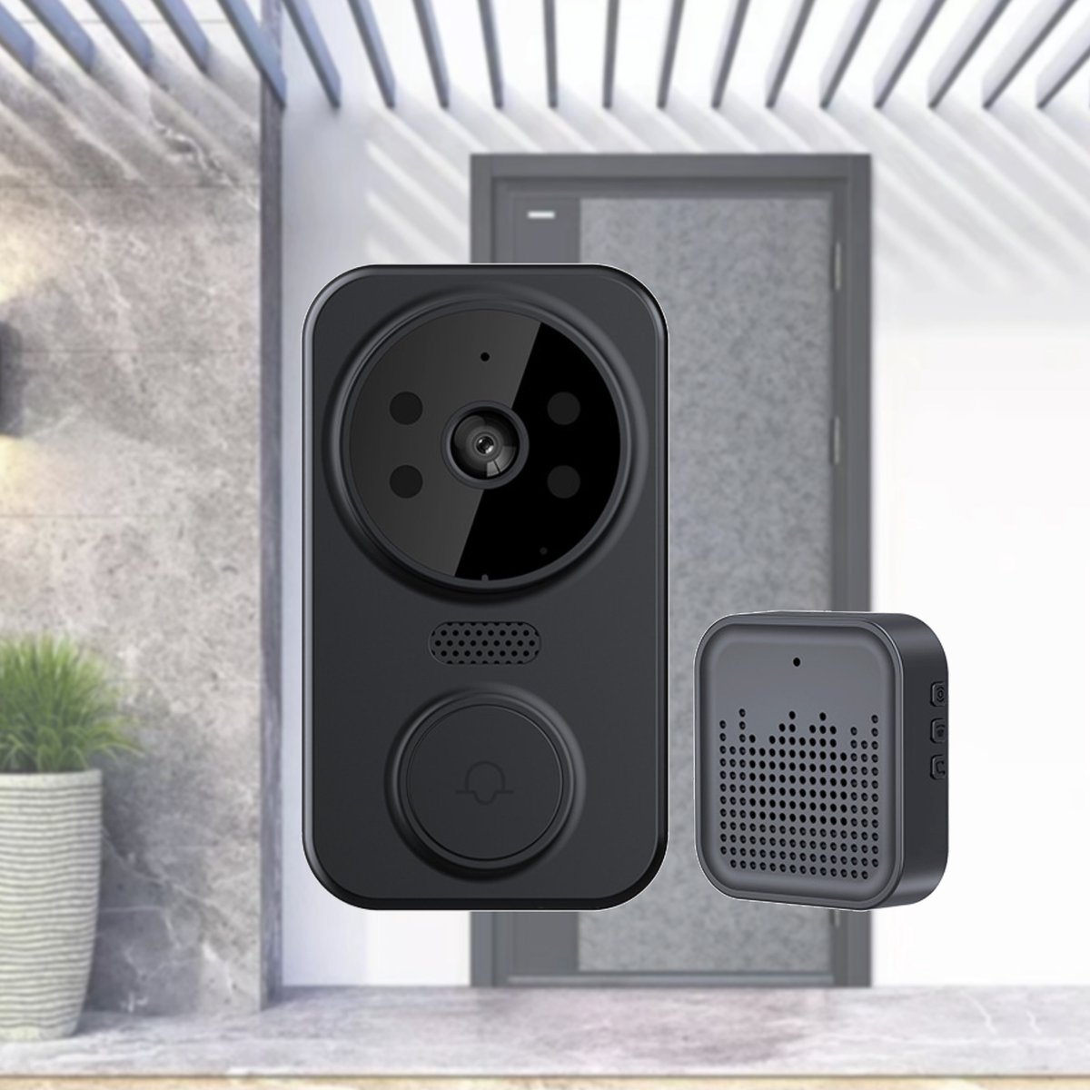 CHIWIN Draadloze WiFi Deurbel met Camera