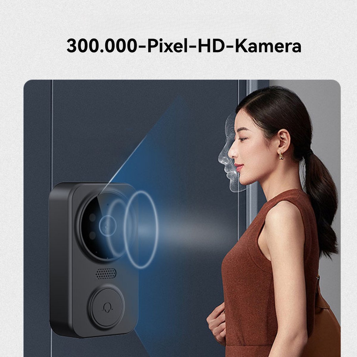 CHIWIN Draadloze WiFi Deurbel met Camera