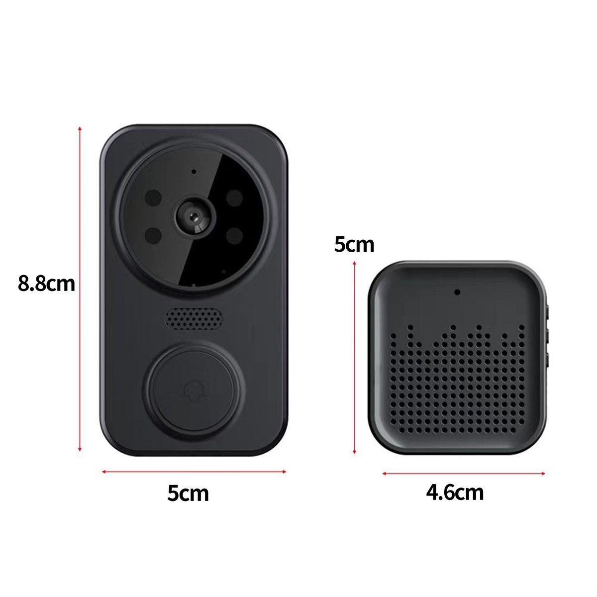 CHIWIN Draadloze WiFi Deurbel met Camera