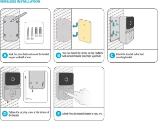 Delight 55385BK Video Deurbel met Camera en Wifi